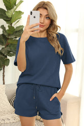 Saylor Cotton Blend Pocketed Shorts - Burnt Coral - SALE